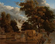The Stone Bridge. Painting by adriaen van de velde JAN VAN DER HEYDEN