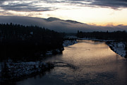The Sun Rises Over The Bitterroot River Between Missoula And Lolo, Mt. Photograph by Cavan Images
