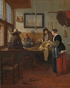 The Tailor's Workshop. Painting by Quiringh Gerritsz van Brekelenkam The Tailor's Workshop. Painting by Quiringh Gerritsz van Brekelenkam