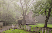 The Tipton Place on a Foggy Morning Photograph by Marcy Wielfaert