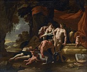 The Union Of Venus And Bacchus Painting by Nicolas Chapron The Union Of Venus And Bacchus Painting by Nicolas Chapron