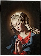 'The Virgin Mary'. Early XVIII - XIX century. Oil on canvas. Painting by Anonymous