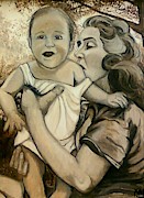 Doogie and Mate Painting by Alexandria Weaselwise Busen