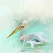The White Pelican Painting by Jai Johnson