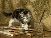 The Young Artist Painting by Henriette Ronner-Knip The Young Artist Painting by Henriette Ronner-Knip
