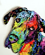 Tilted Dane Mixed Media by Dean Russo