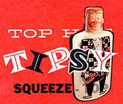 Tipsy Man Bottle Drawing by CSA Images