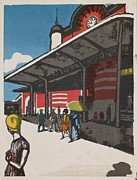 Tokyo Station, From The Series recollections Of Tokyo Painting by Onchi Koshiro