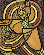 Tommervik Rainbow Hawaiian Hula Girl Art Print Painting by Tommervik
