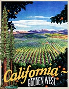 Travel Poster-california Drawing by Unknown Travel Poster-california Drawing by Unknown