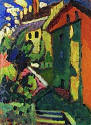 Treppe Zum Schloss Painting by Wassily Kandinsky