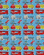Truck Pattern Drawing by CSA Images Truck Pattern Drawing by CSA Images