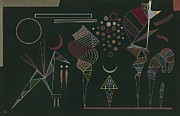 tude Pour contrastes Rduits Painting by Wassily Kandinsky