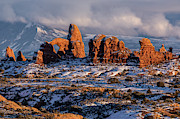 Turret Arch Winter Sunset Photograph by Dan Norris