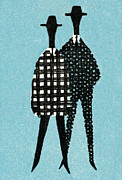 Two men in overcoats Drawing by CSA Images Two men in overcoats Drawing by CSA Images