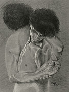 Two Views of Richard Drawing by David Walker