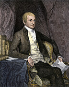 United States Supreme Court John Jay (1745-1829), American Politician And Lawyer (chief Justice) Color Engraving Of The United States Drawing by American School