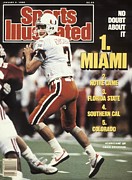 University Of Miami Qb Craig Erickson, 1990 Sugar Bowl Sports Illustrated Cover Photograph by Sports Illustrated