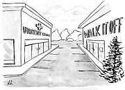 Urgent Carewalk It Drawing by Ali Solomon Urgent Carewalk It Drawing by Ali Solomon