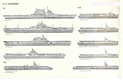 US Navy Aircraft Carriers of World War II Photograph by Steve Estvanik