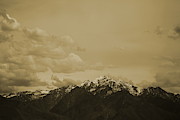 Utah Mountain in Sepia Photograph by Colleen Cornelius