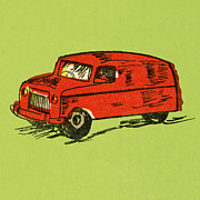 V is for Van Drawing by CSA Images V is for Van Drawing by CSA Images