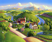 Valley Spring Farm  Painting by Robin Moline