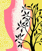Vase and Tree Drawing by CSA Images Vase and Tree Drawing by CSA Images