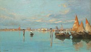 Veduta Di Venezia Painting by Pietro Fragiacomo
