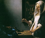 Vermeer's Woman With Balance Photograph by Science Photo Library