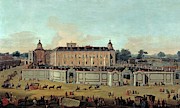 'View of Aranjuez Palace', 1756, Italian School, Oil on canvas, 68 cm x 1... Painting by Francesco Battaglioli -c 1722-c 1796-