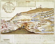 View Of The Hill And Incan Fortress In Cuzco, Peru - Drawing Of The 18th Century. Drawing by Album View Of The Hill And Incan Fortress In Cuzco, Peru - Drawing Of The 18th Century. Drawing by Album