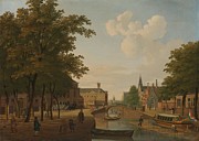 View of the Houtmarkt, Amsterdam. Painting by Hendrik Keun View of the Houtmarkt, Amsterdam. Painting by Hendrik Keun