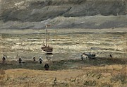 View of the Sea at Scheveningen. Painting by Vincent van Gogh -1853-1890-