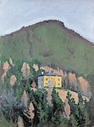 Villa Mautner Markhof am Semmering - Villa Mautner Markhof at the Semmering Oil on canvas. Painting by Koloman Moser Villa Mautner Markhof am Semmering - Villa Mautner Markhof at the Semmering Oil on canvas. Painting by Koloman Moser