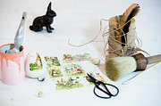 Vintage Album Pictures With Easter Motifs, Twine And Old-fashioned Paintbrush Photograph by Bildhübsch Vintage Album Pictures With Easter Motifs, Twine And Old-fashioned Paintbrush Photograph by Bildhübsch