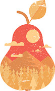 Vintage Panorama Pear Digital Art by Mister Tee