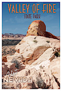 Visit Nevada's Valley of Fire  Digital Art by Kristia Adams