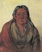 Wah-pe-seh-see, Mother Of The Chief Painting by George Catlin