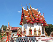 Wat Huai Phai Phra Ubosot and Compound DTHU0096 Photograph by Gerry Gantt