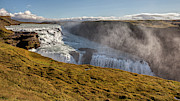 Waterfall Mist of Iceland Photograph by David Letts