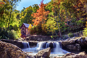 Waterfall of Glade Creek Grist Mill Photograph by Amanda Jones