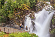Waterfalls at Fossevandring, Geiranger, Norway Photograph by Adrian Hendroff