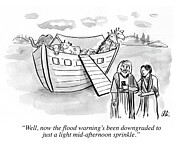 Well, Now The Flood Warning's Been Downgraded To Just Drawing by Ali Solomon Well, Now The Flood Warning's Been Downgraded To Just Drawing by Ali Solomon