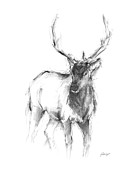 Western Animal Sketch II Painting by Ethan Harper