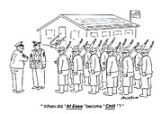 When Did 'at Ease' Become 'chill' Drawing by Roy Delgado