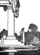 When The Sun Arose She Awoke C1930 Drawing by Print Collector