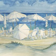 White Dune Beach I Painting by Paul Brent