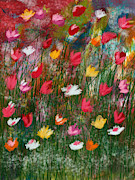 Wildest Flowers 3- Art by Linda Woods Mixed Media by Linda Woods