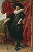 Willem Van Heythuyzen Painting by Frans Hals